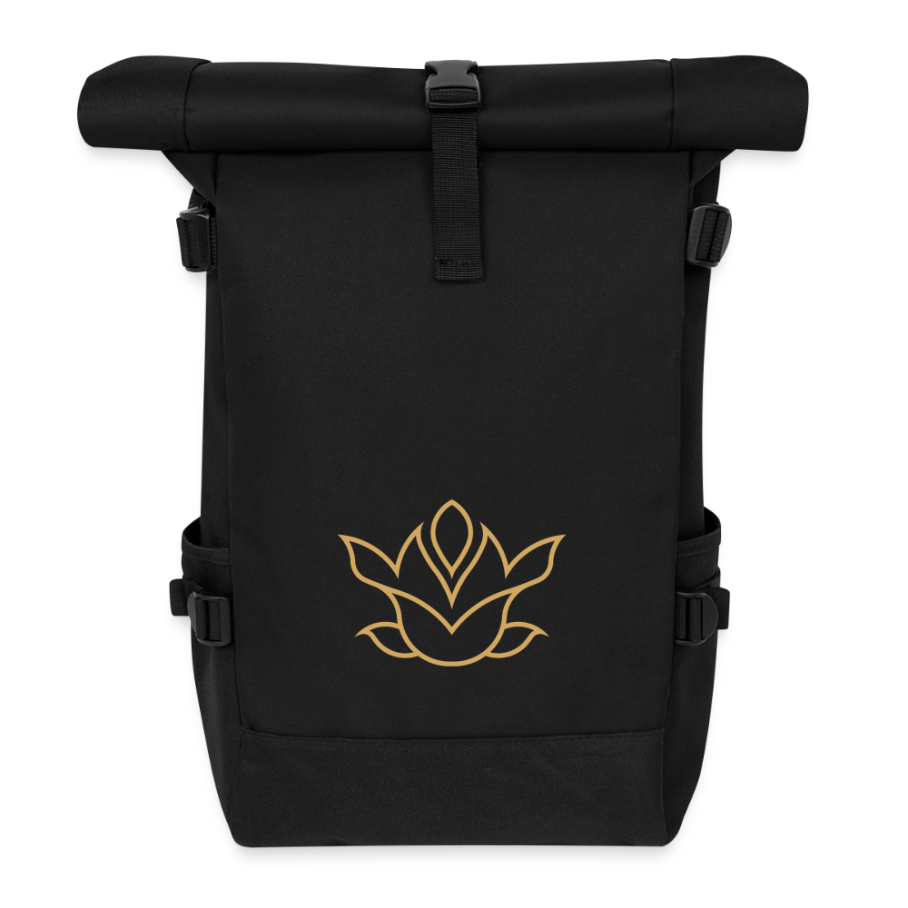 Roll Top Backpack - black